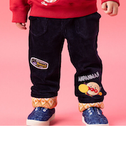 裾折り返しニットコールパンツ