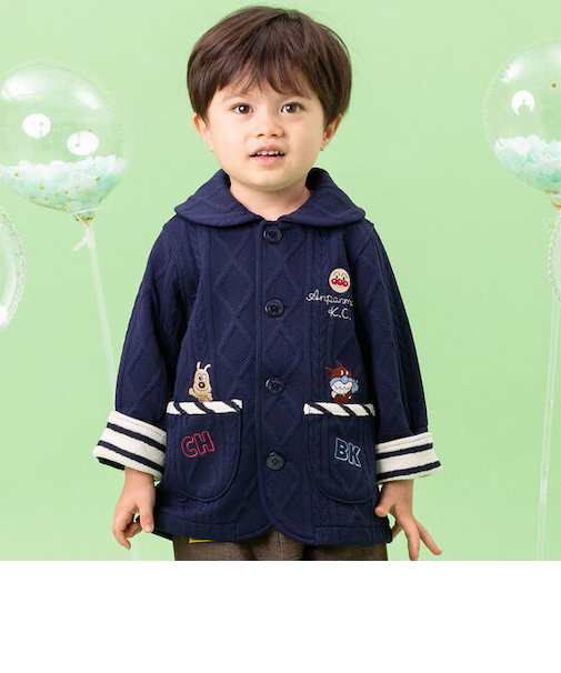 ヘチマ襟キルト刺繍ジャケット