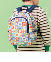 ブロック総柄リュック6L