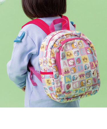 ブロック総柄リュック6L