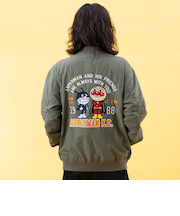 アンパンマンばいきんまん刺繍MA-1　大人