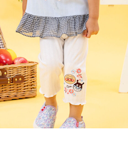 アンパンマンばいきんまんお顔刺繍メロウレギンス