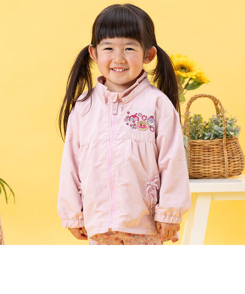 フード取り外しリバーシブルお花ジャケット