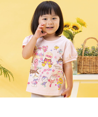 みんな集合お花半袖Tシャツ