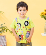 アップリケヘッドフォン半袖Tシャツ