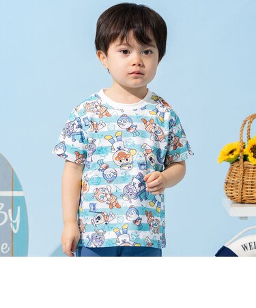 マリン総柄半袖Tシャツ