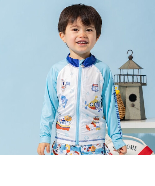 アンパンマンキッズコレクション水着　ラッシュガード マリン柄ラッシュガード｜アンパンマンキッズコレクションの通販 水着・水泳用品