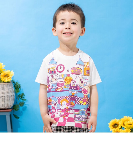 みんな集合ダイナーTシャツ