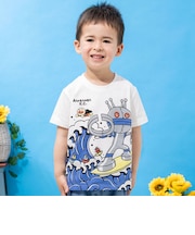 だだんだん波乗り和柄Tシャツ