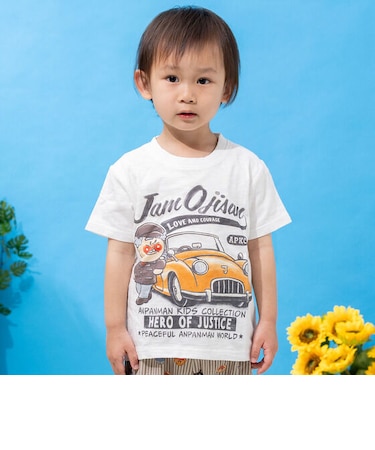 ジャムおじさんクラシックカー柄Tシャツ