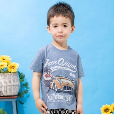 ジャムおじさんクラシックカー柄Tシャツ
