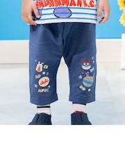 デニムニットプリントレギンス