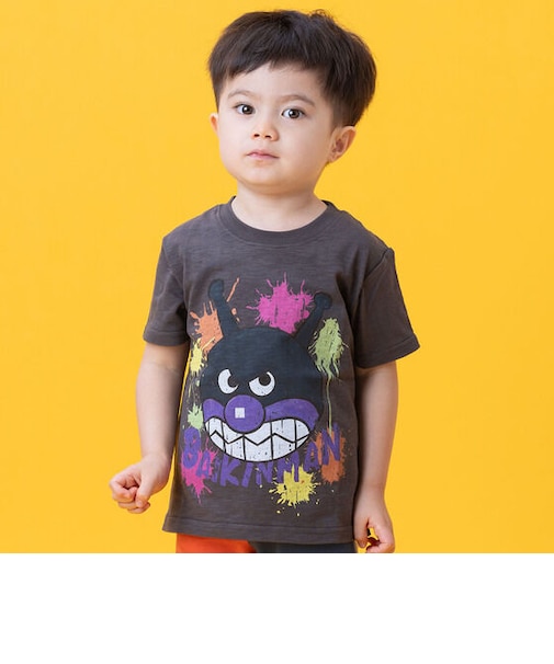 ヴィンテージライクばいきんまんお顔Tシャツ