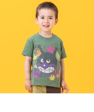 ヴィンテージライクばいきんまんお顔Tシャツ