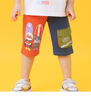 6分丈プリントボトム