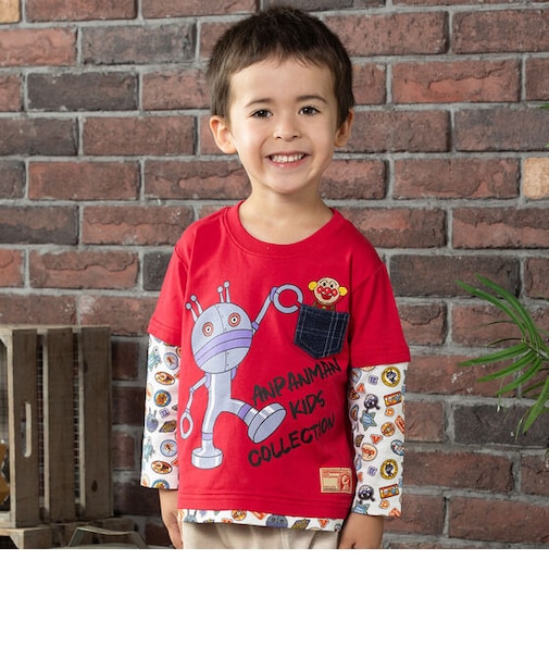 袖取り外しポケット長袖Tシャツ