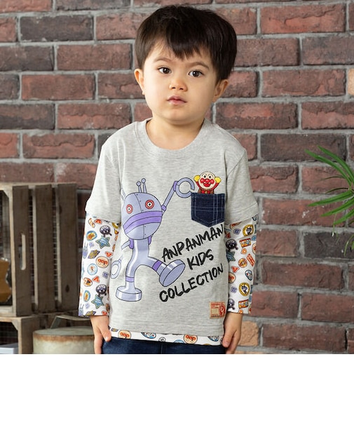 袖取り外しポケット長袖Tシャツ