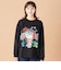 ばいきんまんスプレーアート長袖Tシャツ 大人
