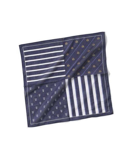 ハンカチ＜ブロッキングプリント＞