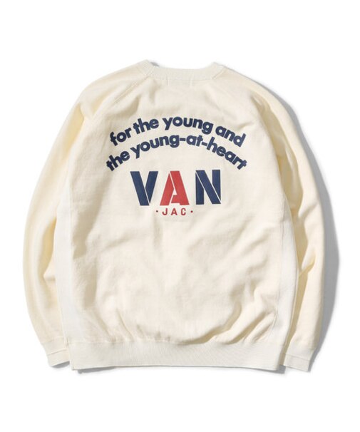 コットンニットトレーナー＜アーチロゴ＞