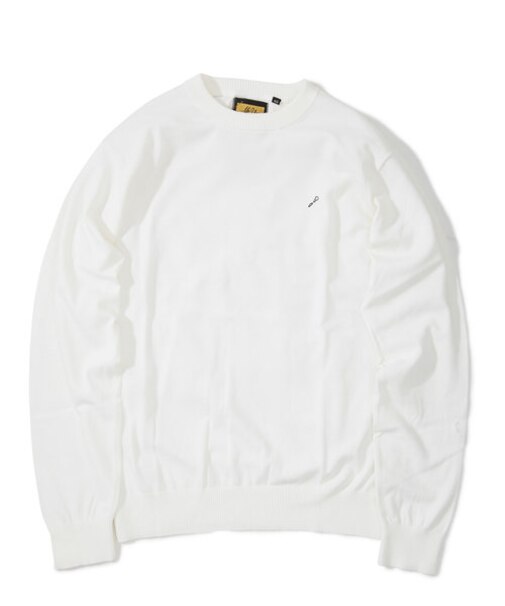 クルーネックコットンセーター＜MR.VAN＞