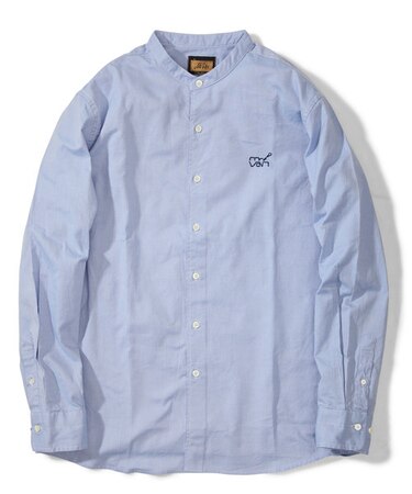 バンドカラーシャツ＜MR.VAN＞