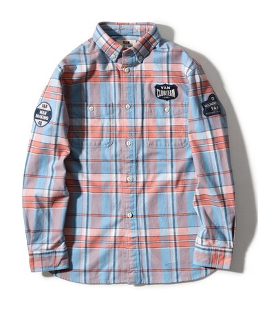 ＢＤシャツ＜オーバーサイズ＞＜ワッペン＞