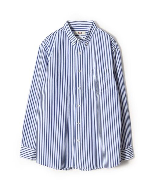 BDシャツ＜ストライプ＞＜リラックスフィット＞