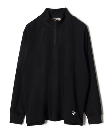 ハーフジップロングスリーブTシャツ＜ストレッチ＞