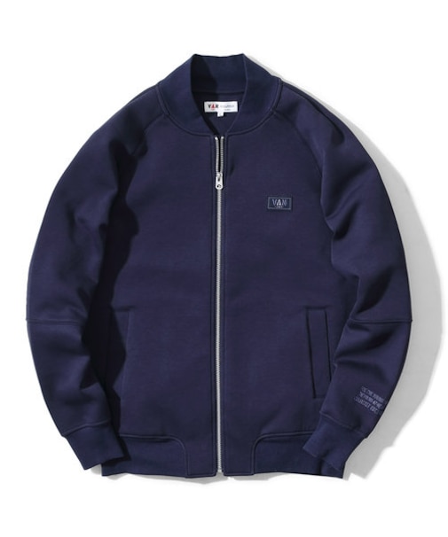 ジップアップブルゾン＜ダンボールニット＞