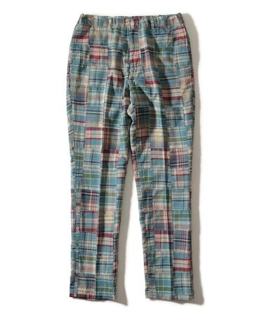 イージーパンツ＜パッチワークマドラス＞