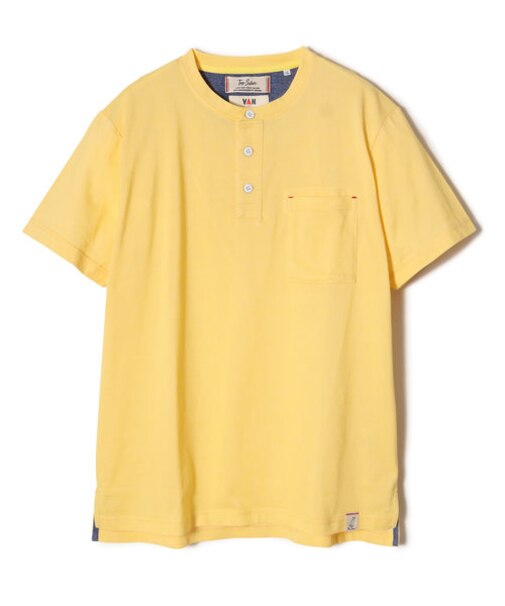ポケットTシャツ ＜ヘンリーネック＞ ＜VAN×Top Sider＞