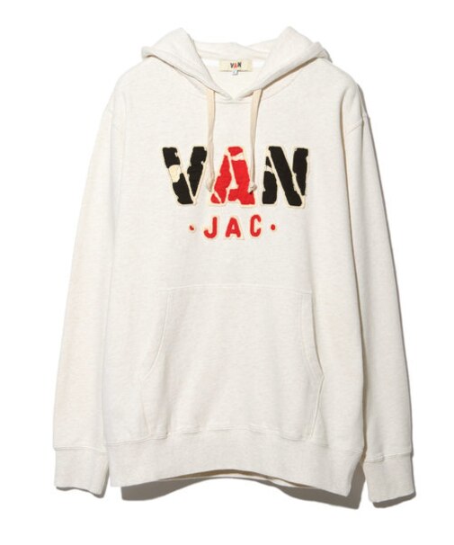 プルオーバーパーカー＜ダメージロゴワッペン＞