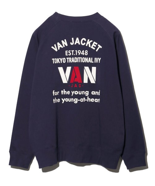 公式 オンライン 新品 VAN JAC ヴァンヂャケット 背面 アーチロゴ