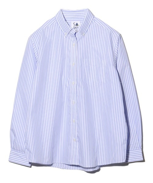 ブロードBDシャツ <ストライプ> <VAN×Shower CLUB> <ウィメンズ>