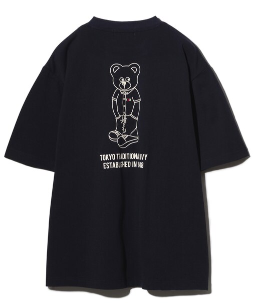 プリント刺繍Tシャツ＜ベアプリント＞