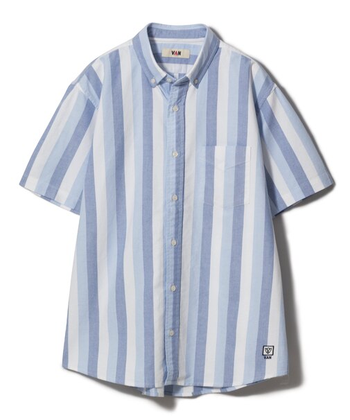 ショートBDシャツ＜ボールドストライプ＞