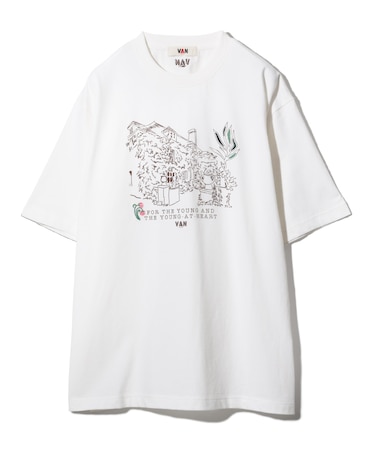 プリント刺繍Tシャツ＜ガーデン＞