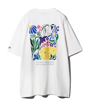 プリント刺繍Tシャツ＜フラワー＞