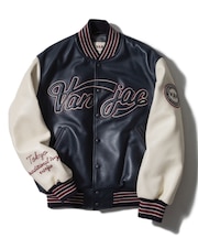 オールレザースタジアムジャンパー