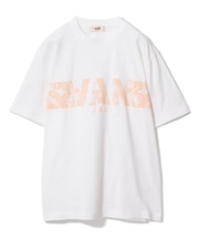 Tシャツ＜フラワープリント＞＜スラブ天竺＞