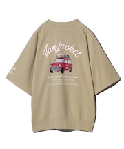 半袖トレーナー<ミニ裏毛><5分袖><カーグラフィック>