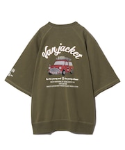 半袖トレーナー＜ミニ裏毛＞＜5分袖＞＜カーグラフィック＞