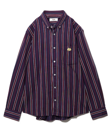 ショートBDシャツ<アイビーストライプ>