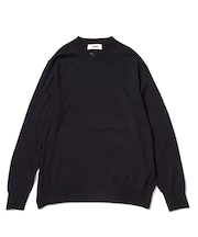 Vネックセーター<エルボーパッチ>