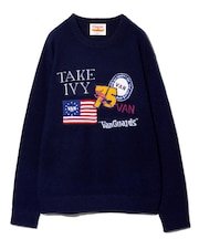 クルーネックセーター<国旗>