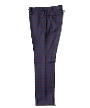 タータンチェックパンツ<ウエストイージー>