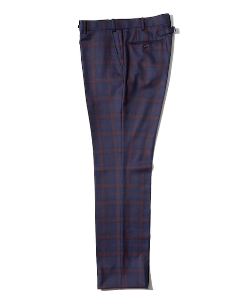 タータンチェックパンツ<ウエストイージー>