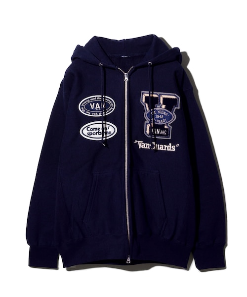 ミスターヴァン アウトレット】MR.VAN フルジップアップパーカー スウェット ヴァンヂャケット Jacket VAN 新作 フルジップ 裏毛 トップス