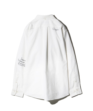 ショートBDシャツ＜手書き風刺繍＞